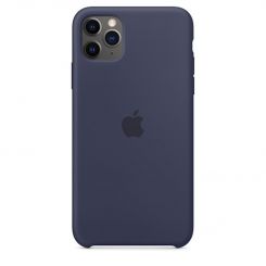 Чехол-накладка Apple Silicone Case для Apple iPhone 11 Pro Max Midnight Blue (MWYW2)