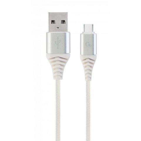 Кабель Cablexpert USB - USB Type-C V 2.0 (M/M), премиум, 1 м, белый  (CC-USB2B-AMCM-1M-BW2)
