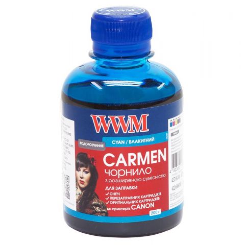 Чернила WWM CANON Universal Carmen (Cyan) (CU/C) 200г