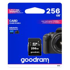 Карта пам`ятi SDXC 256GB UHS-I/U3 Class 10 Goodram R100/W10MB/s (S1A0-2560R12) Карта пам`ятi SDXC 256GB UHS-I/U3 Class 10 Goodram R100/W10MB/s (S1A0-2560R12)