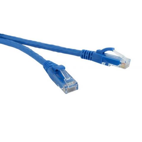 Патч-корд литой, UTP, RJ45, Cat.5e, 10m, синий