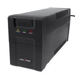 Джерело безперебійного живлення LogicPower 600VA-P, Lin.int., AVR, 2 x євро, пластик Джерело безперебійного живлення LogicPower 600VA-P, Lin.int., AVR, 2 x євро, пластик