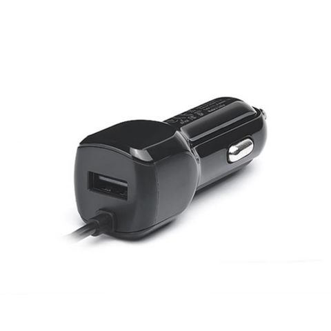Автомобильное зарядное устройство REAL-EL CA-17 (2USB, 2.1A) Black + кабель Lightning