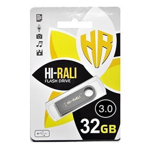 Флеш-накопитель USB3.0 32GB Hi-Rali Shuttle Series Silver (HI-32GB3SHSL) Флеш-накопитель USB3.0 32GB Hi-Rali Shuttle Series Silver (HI-32GB3SHSL)