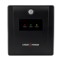 ИБП LogicPower LPM-U850VA-P, Lin.int., AVR, 2 х евро, USB, LED, пластик