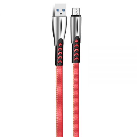 Кабель ColorWay USB - micro USB (M/M), 2.4 А, 1 м, Red (CW-CBUM011-RD)