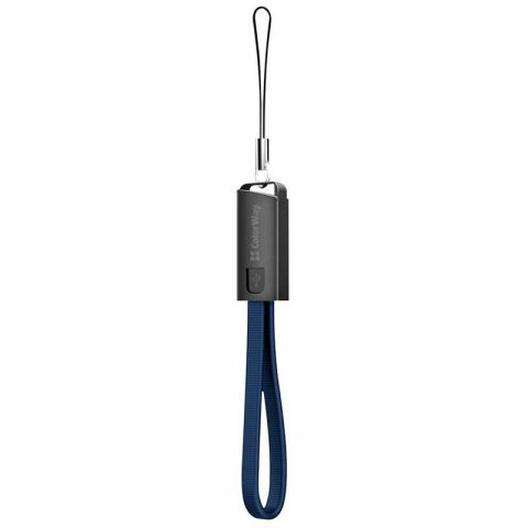 Кабель ColorWay USB - micro USB (M/M), 2.4 А, 0.22 м, Blue (CW-CBUM022-BL)