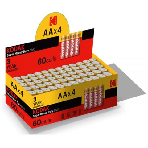 Батарейка Kodak Extra Heavy Duty AA/R06 уп. 4шт, коробка