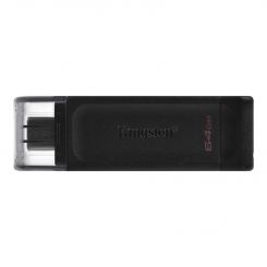 Флеш-накопичувач USB3.2 64GB Type-C Kingston DataTraveler 70 Black (DT70/64GB)