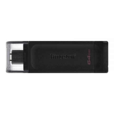 Флеш-накопитель USB3.2 64GB Type-C Kingston DataTraveler 70 Black (DT70/64GB)