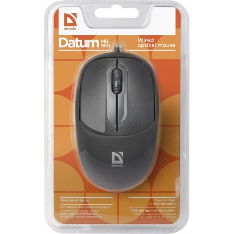 Мышь Defender Datum MS-980 Black (52980) Мышь Defender Datum MS-980 Black (52980)