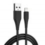 Кабель ColorWay USB - Lightning (M/M), PVC, 2.4 А, 1 м, Black (CW-CBUL024-BK)