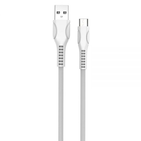 Кабель ColorWay USB - micro USB (M/M), Line-Drawing, 2.4 А, 1 м, White (CW-CBUM028-WH)