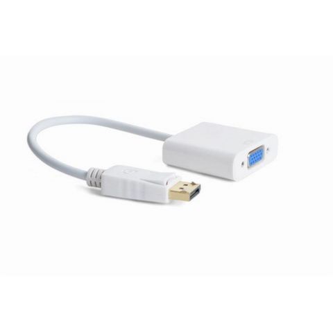 Адаптер Cablexpert DisplayPort - VGA (M/F), 0.15 м, белый (A-DPM-VGAF-02-W) пакет
