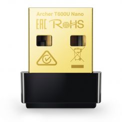 Беспроводной адаптер TP-Link Archer T600U Nano (AC600, mini)