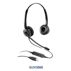 Гарнитура Grandstream GUV3000 USB 2.0 (HD звук,шумоподавление, регулятор громкости, для  IP-телефонии)