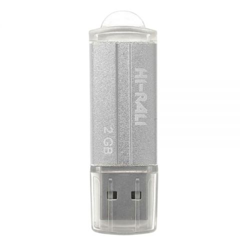 Флеш-накопитель USB 2GB Hi-Rali Corsair Series Silver (HI-2GBCORSL)