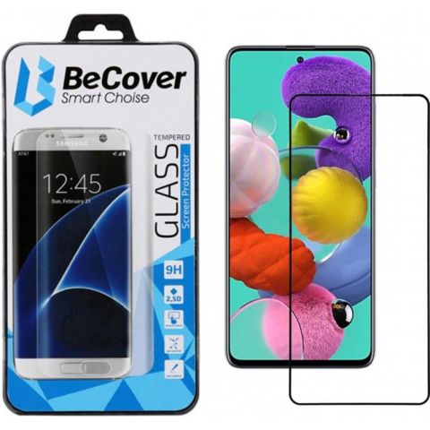 Защитное стекло BeCover для Samsung Galaxy A51 SM-A515 Black (704668)