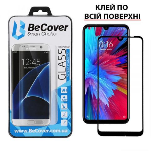 Защитное стекло BeCover для Xiaomi Redmi 7 Black (703681)