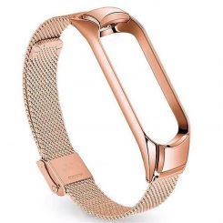 Ремешок BeCover Metal для Xiaomi Mi Smart Band 5/Mi Smart Band 6 Rose Gold (705149)