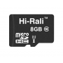 Карта памяти MicroSDHC   8GB UHS-I Class 10 Hi-Rali (HI-8GBSD10U1-00)