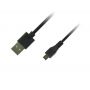 Кабель Piko USB - micro USB V 2.0 (M/M), реверсивний, 1 м, Black (1283126474101) 