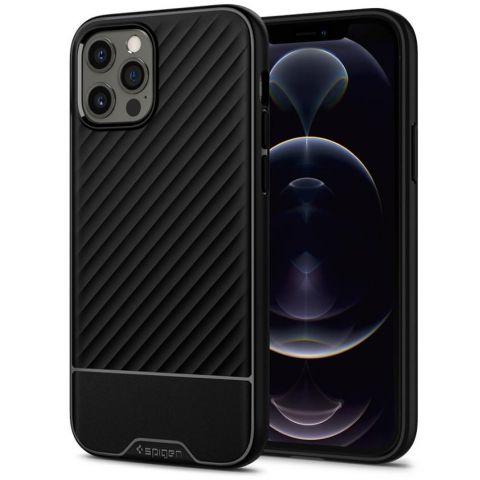 Чехол-накладка Spigen Core Armor для Apple iPhone 12 Pro Max Matte Black (ACS01471)