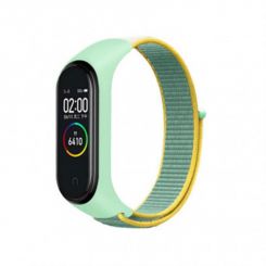 Ремешок BeCover Nylon Style для Xiaomi Mi Smart Band 5/Mi Smart Band 6 Green/Yellow (705420)