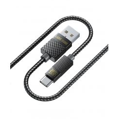 Кабель Luxe Cube Premium USB - USB Type-C (M/M), 1 м, серый (8889996899667)