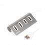 Концентратор USB 2.0 Maxxter 4хUSB2.0 Silver (HU2A-4P-01) Концентратор USB 2.0 Maxxter 4хUSB2.0 Silver (HU2A-4P-01)