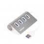 Концентратор USB 3.0 Maxxter 4хUSB3.0 Silver (HU3A-4P-01) Концентратор USB 3.0 Maxxter 4хUSB3.0 Silver (HU3A-4P-01)