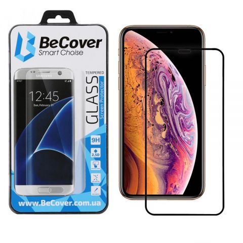 Защитное стекло BeCover для Apple iPhone XS Max Black (702623) Защитное стекло BeCover для Apple iPhone XS Max Black (702623)