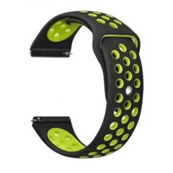 Ремешок BeCover Nike Style для Amazfit Stratos 1/2/2S/3/GTR 2/GTR 47mm/GTR Lite 47mm/Nexo/Pace Black-Yellow (705814)