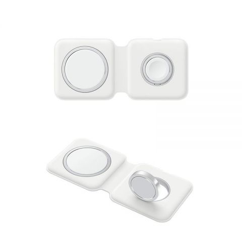 Беспроводное зарядное устройство ColorWay MagSafe Duo Charger 15W for iPhone White (CW-CHW32Q-WT)