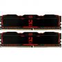 Модуль памяти DDR4 2x8GB/3200 Goodram Iridium X Black (IR-X3200D464L16SA/16GDC)