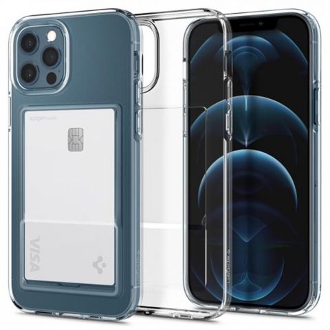 Чехол-накладка Spigen Crystal Slot для Apple iPhone 12/12 Pro Crystal Clear (ACS02576)