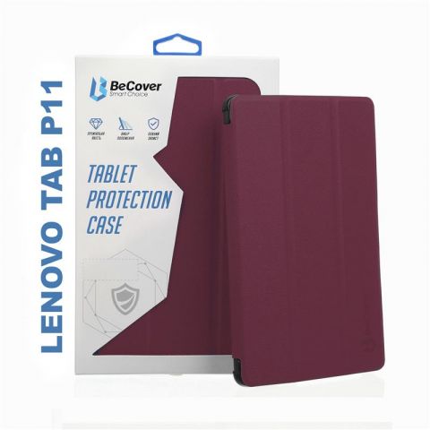 Чехол-книжка BeCover Smart Case для Lenovo Tab P11/Tab P11 Plus Red Wine (706095)
