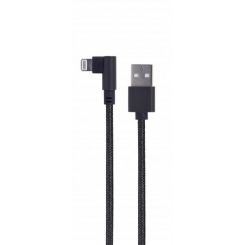 Кабель Cablexpert USB - Lightning (M/M), 0.2 м, черный (CC-USB2-AMLML-0.2M)