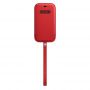 Чехол на руку Apple Leather Sleeve with MagSafe для Apple iPhone 12/12 Pro RED (MHYE3)