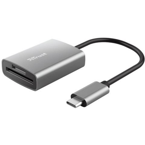 Кардридер Trust Dalyx Aluminium USB Type-C Grey (24136)
