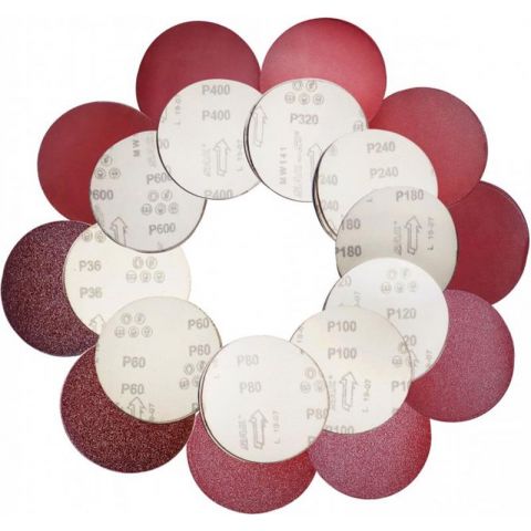 Набор шлифовальной бумаги Stark 125 мм 50 шт. Р36, Р60, Р80, Р100, Р120, Р180, Р240, Р320, Р400, Р600 (125050010)