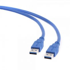 Кабель Maxxter (U-AMAM3-0.5m) USB3.0 - USB3.0, 0.5м, синій Кабель Maxxter (U-AMAM3-0.5m) USB3.0 - USB3.0, 0.5м, синій