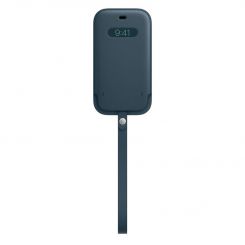 Чехол на руку Apple Leather Sleeve with MagSafe для Apple iPhone 12/12 Pro Baltic Blue (MHYD3)