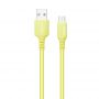 Кабель ColorWay USB - micro USB (M/M), soft silicone, 2.4 А, 1 м, Yellow (CW-CBUM043-Y)