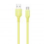 Кабель ColorWay USB - USB Type-C (M/M), soft silicone, 2.4 А, 1 м, Yellow (CW-CBUC043-Y) Кабель ColorWay USB - USB Type-C (M/M), soft silicone, 2.4 А, 1 м, Yellow (CW-CBUC043-Y)