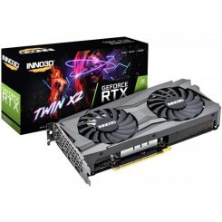 Видеокарта GF RTX 3060 12GB GDDR6 Twin X2 Inno3D (N30602-12D6-119032AH) (LHR) Видеокарта GF RTX 3060 12GB GDDR6 Twin X2 Inno3D (N30602-12D6-119032AH) (LHR)