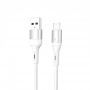 Кабель SkyDolphin S06V LED Smart Power USB - microUSB 1м, White (USB-000558)