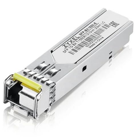 Модуль SFP ZYXEL SFP-BX1550-E (SC) 1шт (SFP-BX1550-E-ZZBD02F-1) (WDM, single mode, SFP, SC, Tx1550/Rx1310, 20 км)