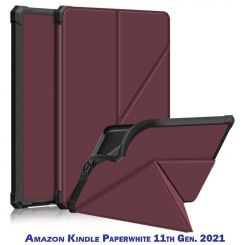 Чехол-книжка BeCover Ultra Slim Origami для Amazon Kindle Paperwhite 11th Gen. 2021 Red Wine (707222)