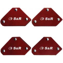Магнитный угольник для сварки S&R 290104005 4 шт